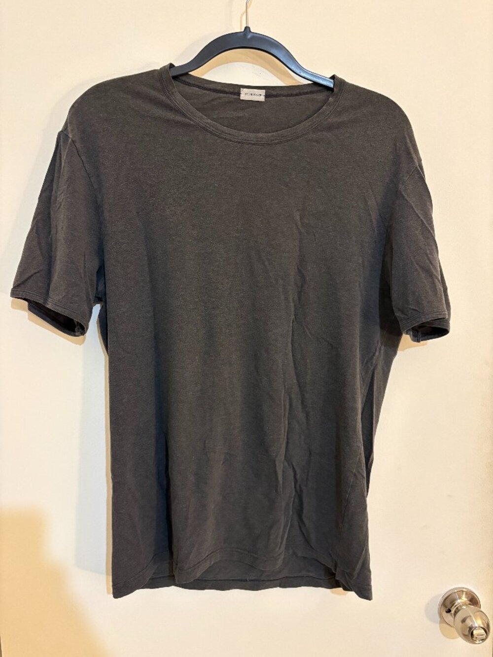 Intimissimi Crew Neck T-Shirt Charcoal Heather Stretchy Undershirt